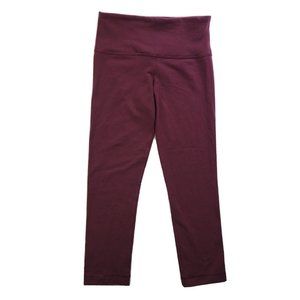Lululemon Wunder Under Luon Women's 2 Burgundy Capri Legging Performance Gym